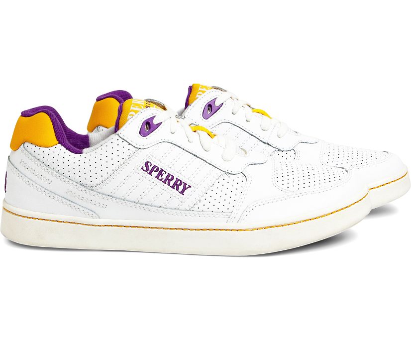 Sperry Rowing Blazers Cloud Cup Sneakers - Men's Sneakers - White/Purple [AV7135068] Sperry Top Side